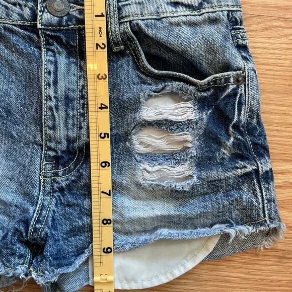 Mossimo Supply Co. Women's Ripped Jean Shorts - Blue - Picture 7 of 7